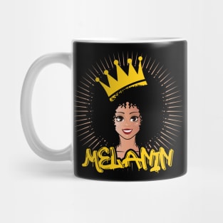 Afro Queen Poppin Black Queen Gift Mug